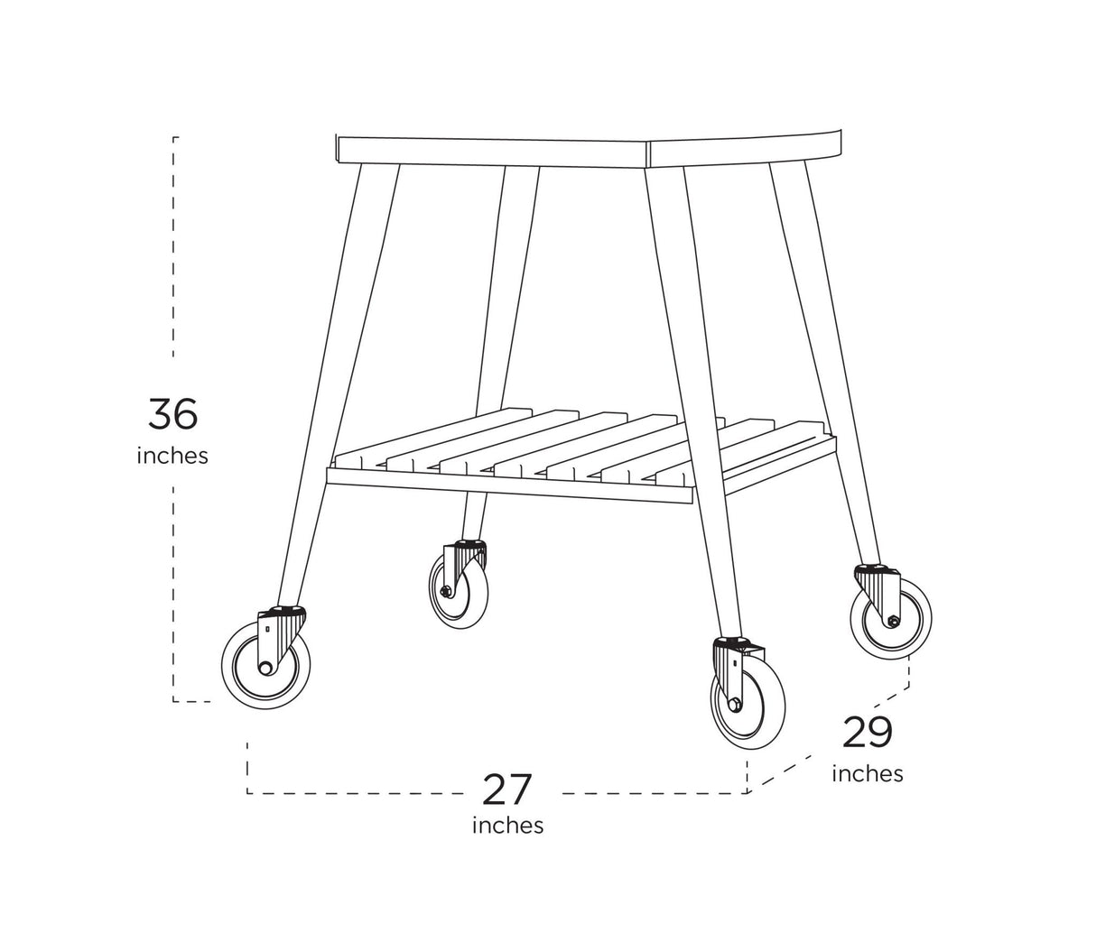 Wheeled Trolley for Infinity Oven 50 - Grand Alfresco