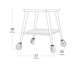 Wheeled Trolley for Infinity Oven 50 - Grand Alfresco