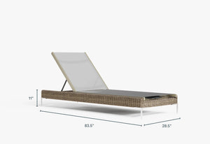 Wicker Outdoor Core Chaise Lounge - Grand Alfresco