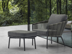 Yarrow Chair and Ottoman - Grand Alfresco